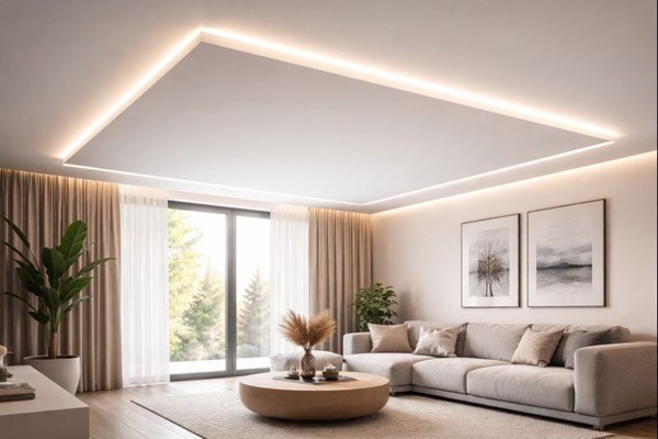 Парящие натяжные потолки: конструкция, принципы работы и особенности применения в интерьере