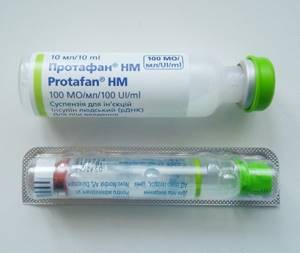 Протафан инсулин длительного действия