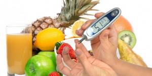 Фрукты и овощи при сахарном диабете 2 типа